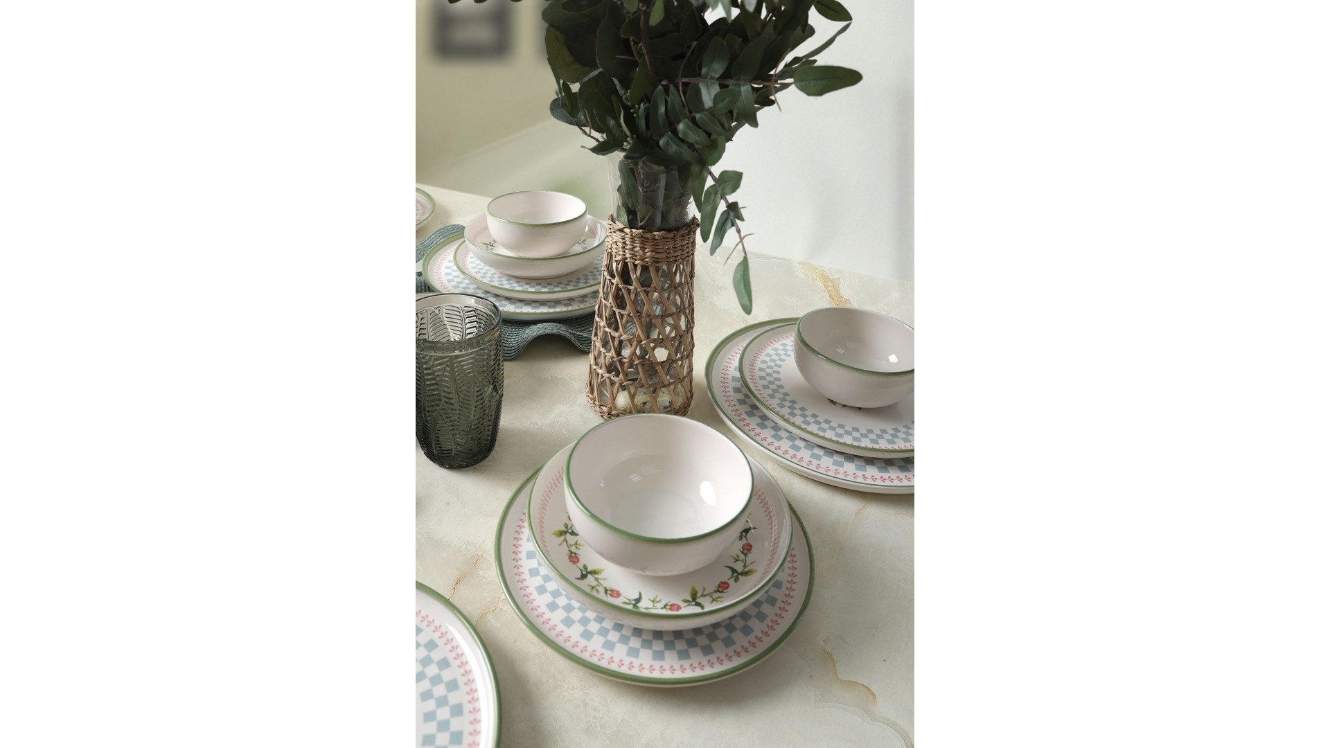 Rose Line Yemek Takımı 24 Parça 6 Kişilik 22909-10-11