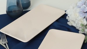 Krem Siera Kayık Tabak 33 Cm 2 Adet 030