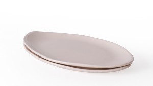 Krem Bloom Kayık Tabak 31 Cm 2 Adet 030