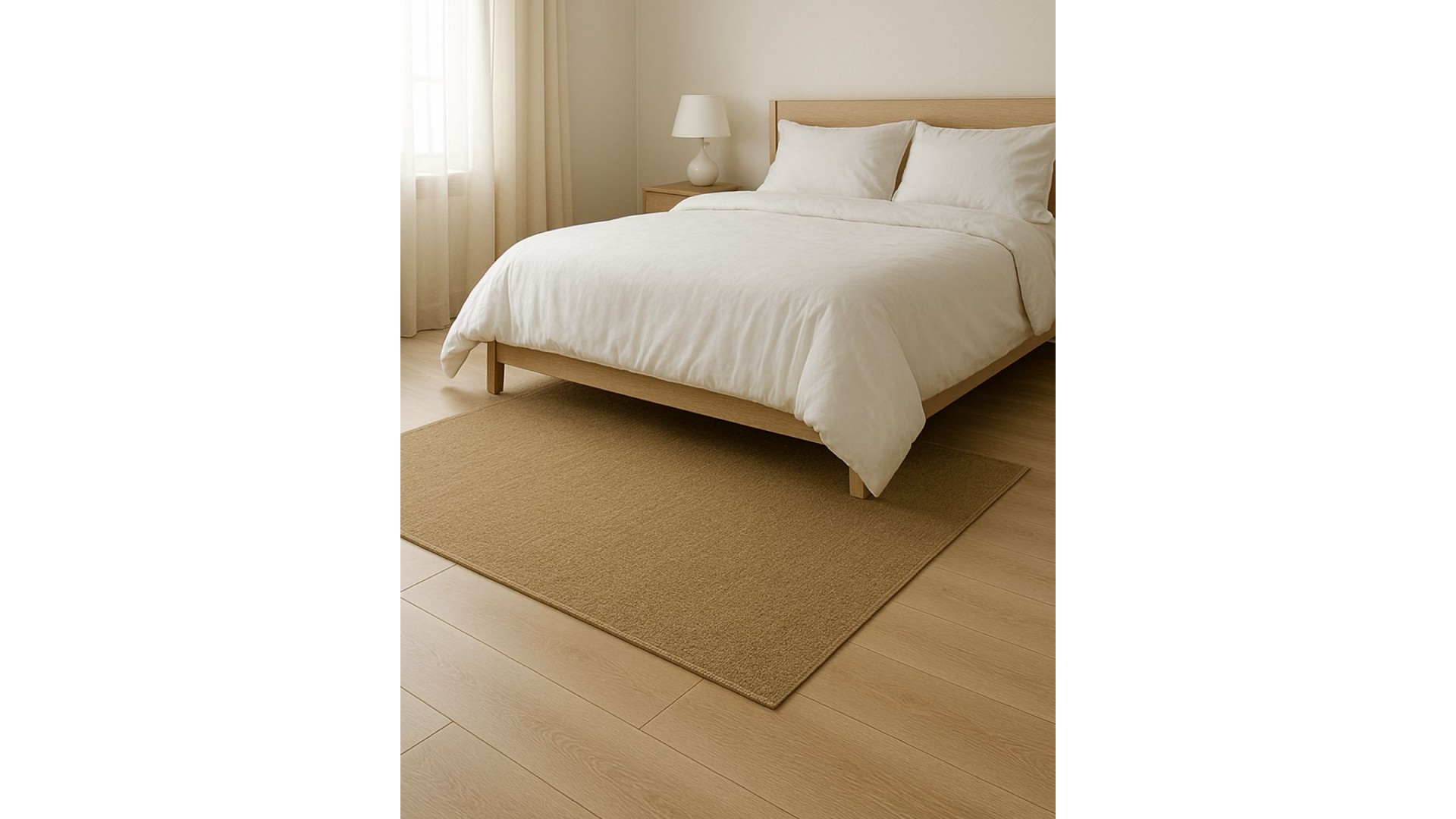 Sisal Düz Dokuma Bej Hasır Halı | Model SSL01
