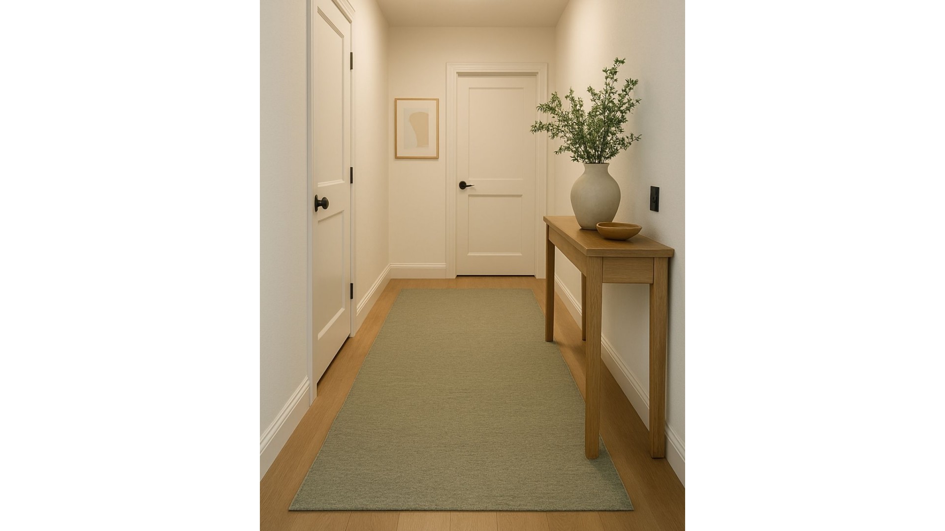Sisal Düz Dokuma Gri Hasır Halı | Model SSL03