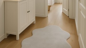 Angora Tavşan Tüyü Gri Peluş Halı | Model ANG04