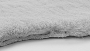 Angora Tavşan Tüyü Gri Peluş Halı | Model ANG04