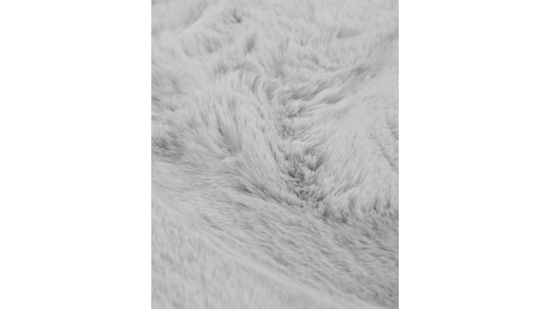 Angora Tavşan Tüyü Gri Peluş Halı | Model ANG04