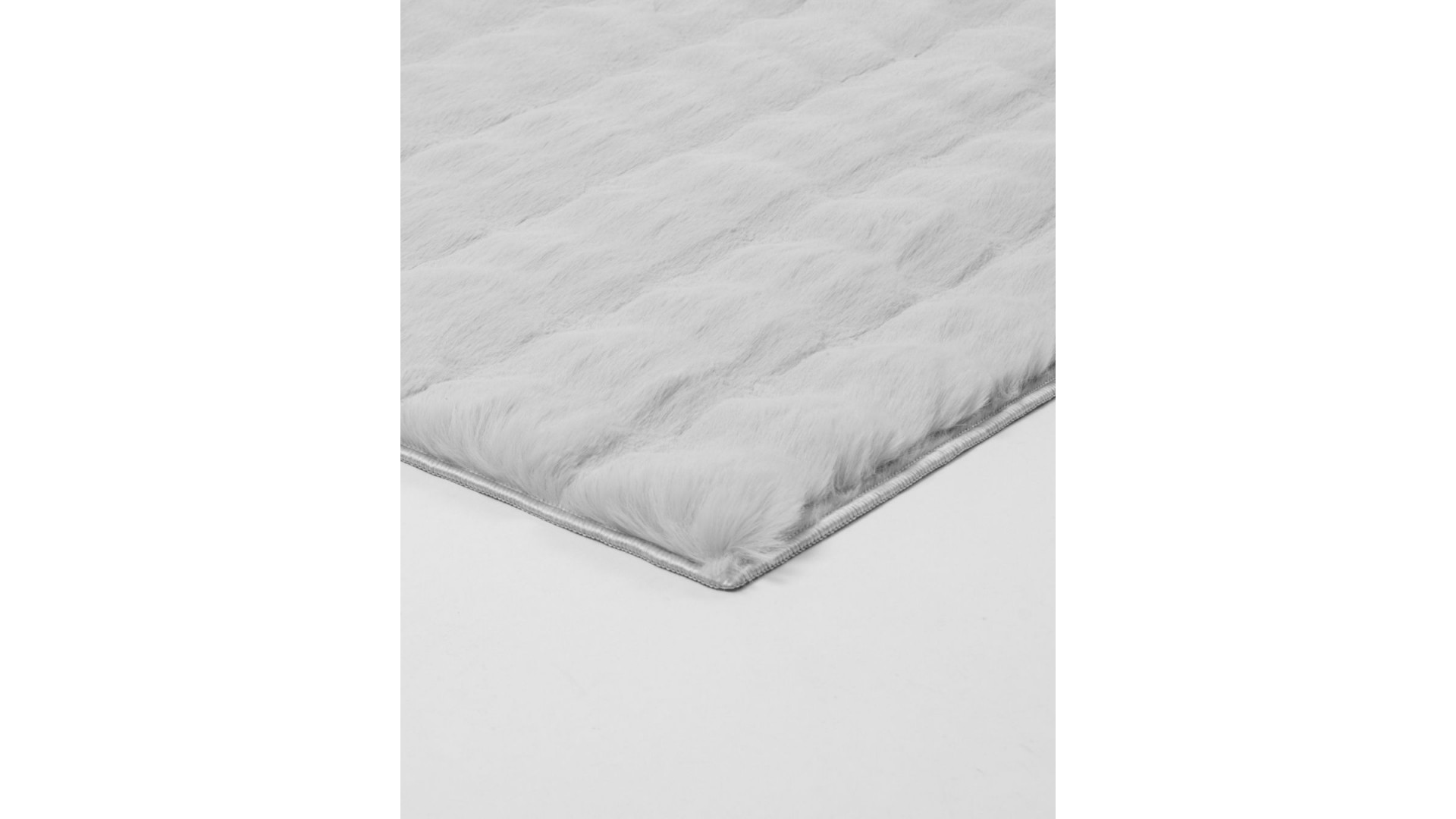 BUBBLE – Gri İthal Tavşan Tüyü Peluş Halı | Model BBL04