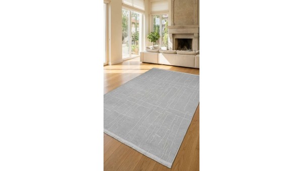 Lara Gri Şönil Dokuma Halı