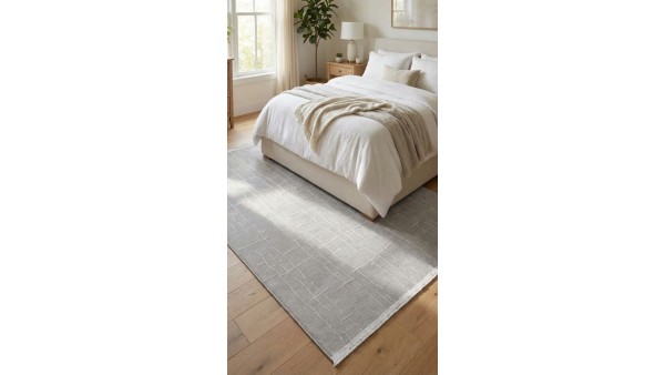 Lara Gri Şönil Dokuma Halı