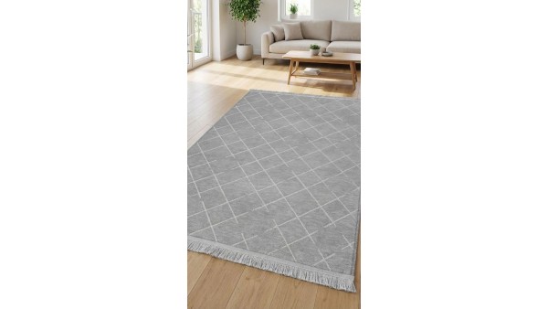 Liva Gri Şönil Dokuma Halı