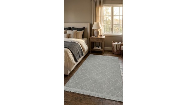 Liva Gri Şönil Dokuma Halı