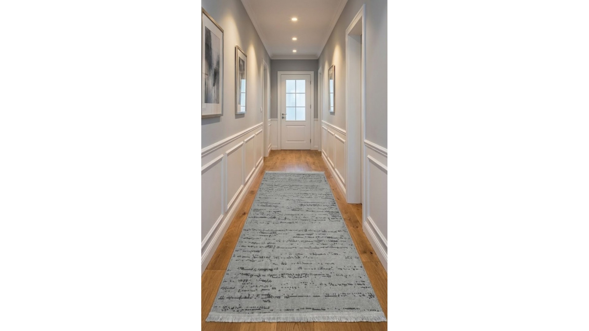 Vera Gri Şönil Dokuma Halı